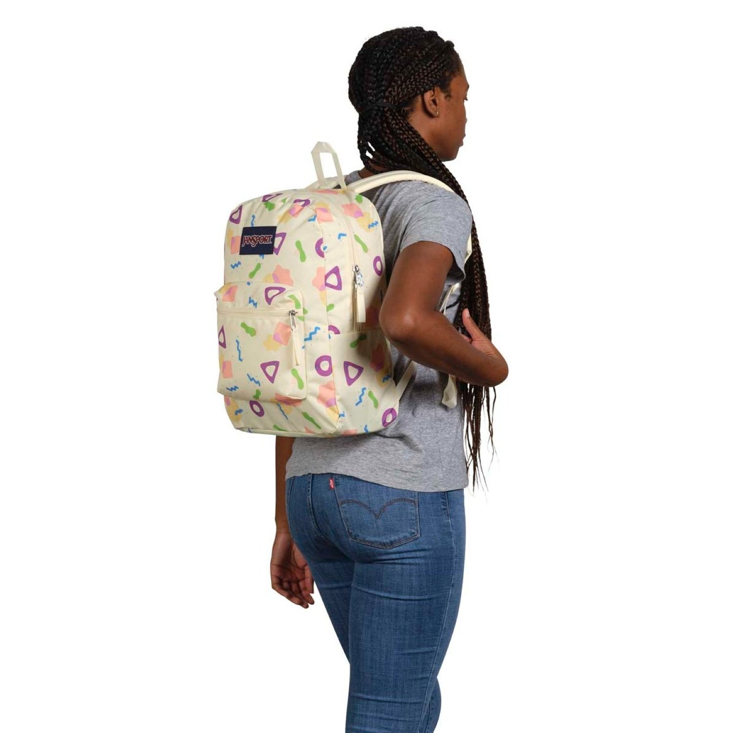 JanSport Backpack Cross Town Memphis Mood Neon