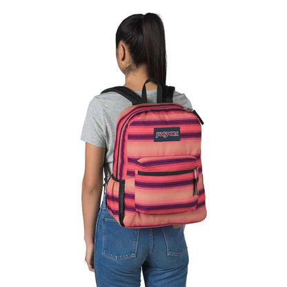 JanSport Backpack Cross Town Sunset Stripe