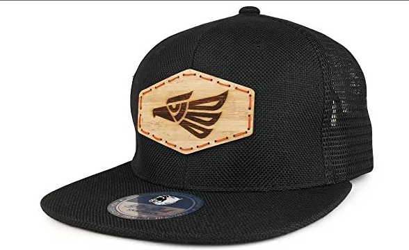 PIT BULL MEXICO EAGLE WOOD PATCHED CANVAS FLAT BILL SNAPBACK MESH CAP