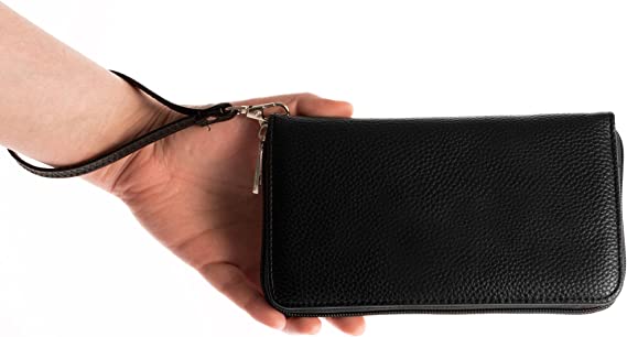 Cleveland Browns Zip Organizer Wallet Pebble White