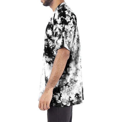 Men's MAX Heavyweight oversized TIE DYE T-SHIRT Black and White