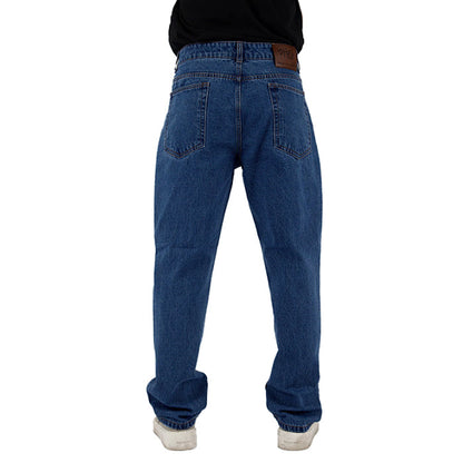 Men's Loose fit 13.OZ Stone washed Denim Jeans